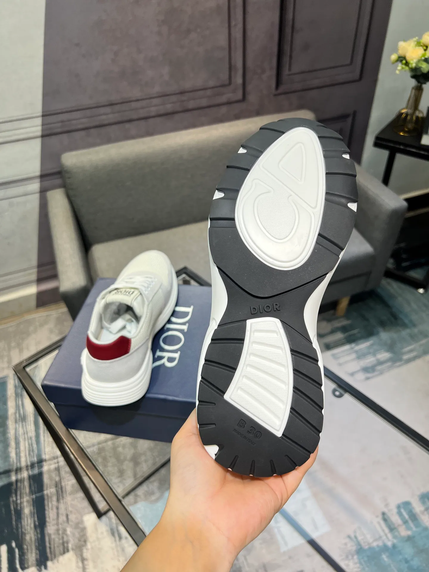 Men's shoes 💰420 [Dior] popular men's shoes, imported mesh splicing material, really inside. Original sole provided by the original factory, 38-45 (45 customized, non-refundable)